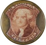 1862 5¢ Bailey & Co. Encased Postage Stamp
