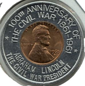 1960 D Encased Cent - F.U.N. Convention Edition