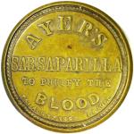 1862 1¢ Ayer's Sarsaparilla Encased Postage Stamp