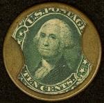 10¢ J. Gault 1862 Encased Postage Stamp