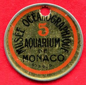 Monaco 5c Oceanographic Museum Encased Stamp
