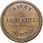 1862 Encased 1¢ Ayer's Sarsaparilla Stamp