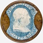 1862 Encased 1¢ Ayer's Sarsaparilla Stamp
