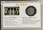 Encased Alaska Mint US Stamp and Quarter Set