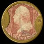 3¢ Drake's Plantation Bitters 1862 Encased Stamp