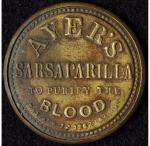 1862 Ayer's 3¢ Encased Washington Postage Stamp