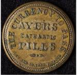 1862 Encased Postage Stamp - Ayer's Cathartic Pills