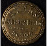 3¢ Ayer's Sarsaparilla Encased Postage Stamp, 1862