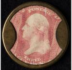 3¢ Ayer's Sarsaparilla Encased Postage Stamp, 1862