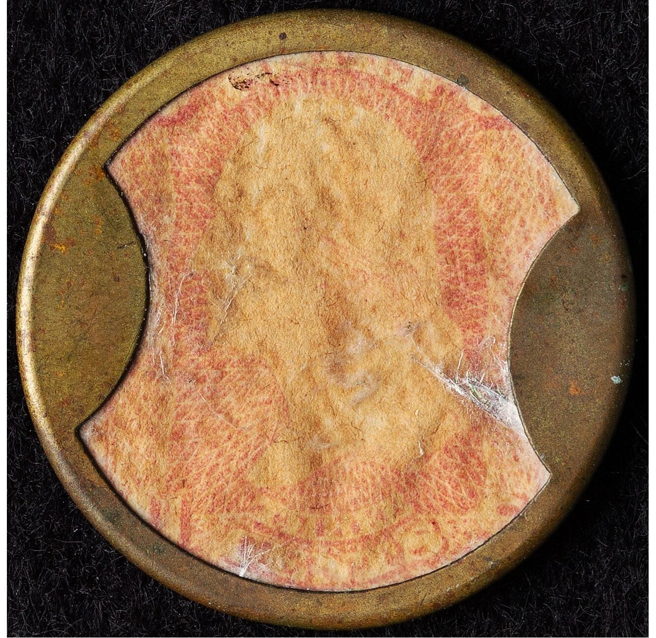 1862 Ayer's Sarsaparilla 3¢ Encased Postage Stamp