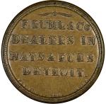 1862 Encased Postage Stamp - 1¢ F. Buhl