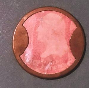 1862 Encased Postage Stamp - Ayer's Pills