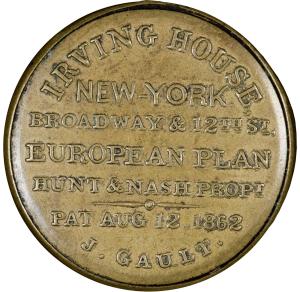 24¢ Irving House 1862 Encased Postage Stamp