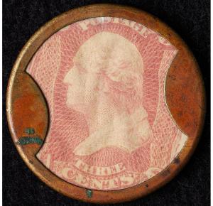 1862 Ayer's Cathartic Pills 3¢ Postage Stamp
