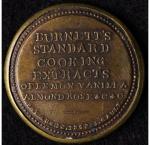 1862 Burnett's 5¢ Encased Jefferson Stamp