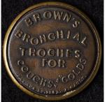 1862 3¢ Brown's Bronchial Troches Encased Stamp