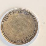 1862 J Gault 10-Cent Encased Postage Stamp