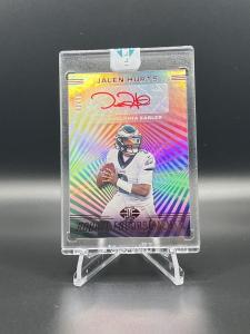 2020 Jalen Hurts Encased Rookie Auto Red 31/50