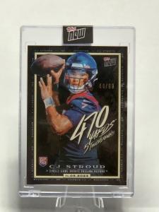 CJ Stroud 2023 Topps Now Encased Black Foil Stamp