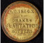 1862 Drake's Plantation Bitters 10¢ Encased Stamp