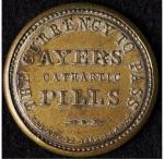 1862 Ayer's Cathartic Pills 3¢ Encased Stamp