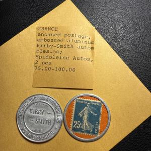 France Encased Postage Stamps - Kirby-Smith Autos