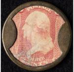 1862 Ayer's Sarsaparilla 3¢ Encased Stamp