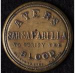 1862 Ayer's Sarsaparilla 3¢ Encased Stamp