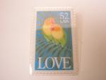 Vintage Love Stamp Tie Tack Lapel Pin