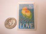 Vintage Love Stamp Tie Tack Lapel Pin