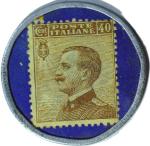 Vintage Italy 40 Cent Postage Stamp Encased