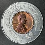 Freddie Scholl's 1960-D Lincoln Lucky Coin Stamp