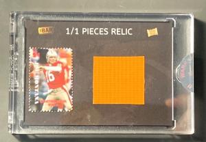 Joe Montana 2020 Game Used Pylon & Stamp