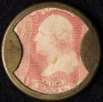 1862 3¢ Take Ayer's Pills Encased Stamp