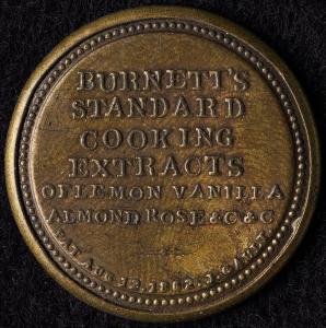 1862 5¢ Burnett's Cooking Extract Encased Stamp