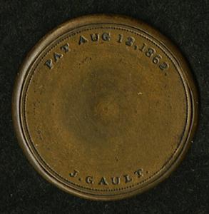 1862 J. Gault 24¢ Encased Postage Stamp