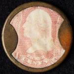 3¢ J. Gault 1862 Encased Postage Stamp