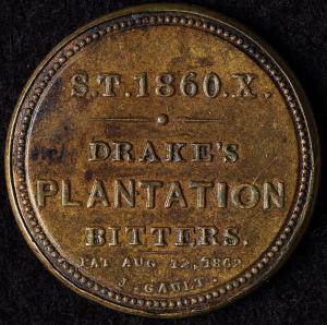 5¢ Drake's Plantation Bitters 1862 Encased Stamp