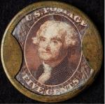 5¢ Drake's Plantation Bitters 1862 Encased Stamp