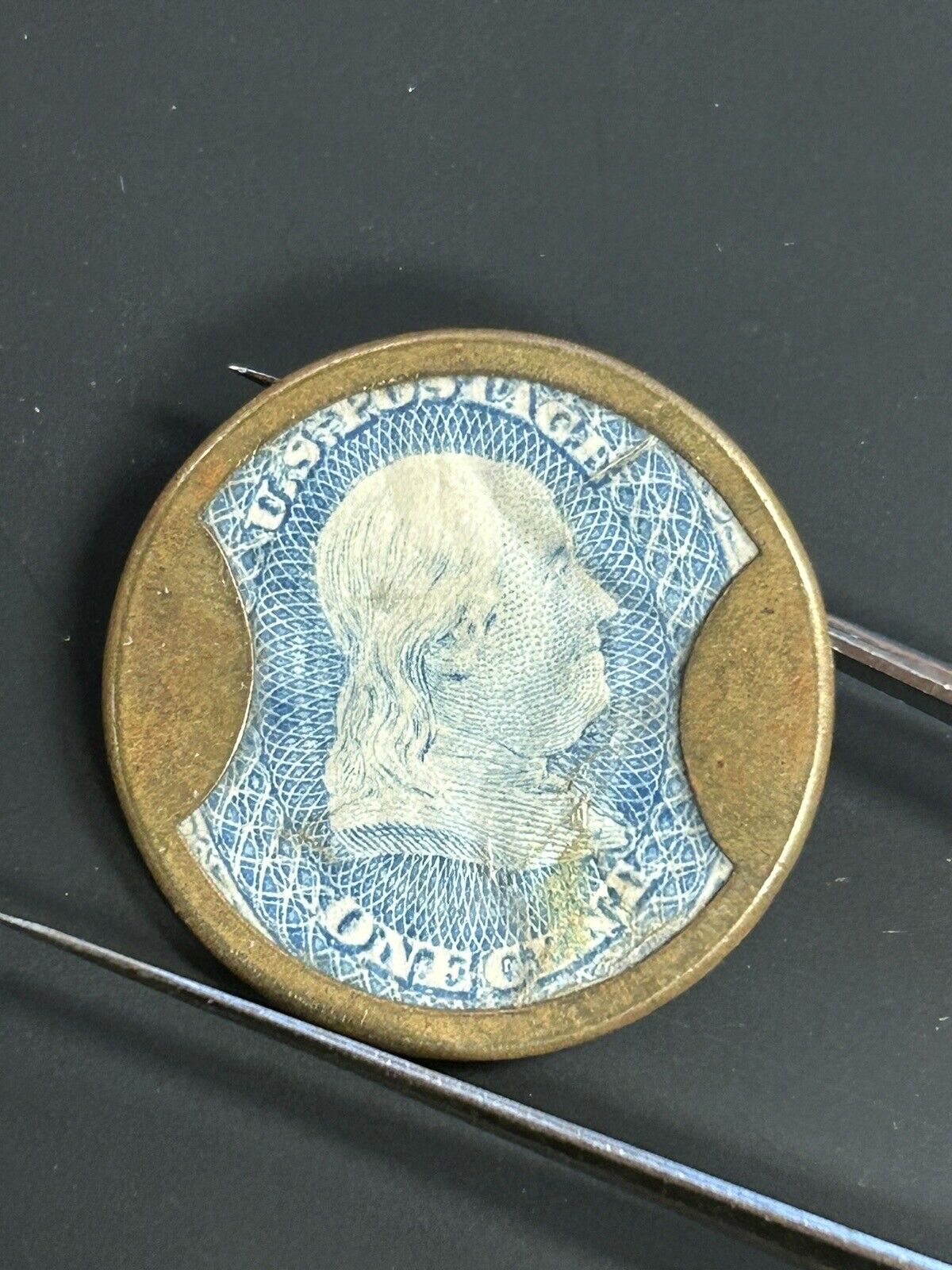 Encased Postage Stamps: Ayers Sarsaparilla Civil War Coins