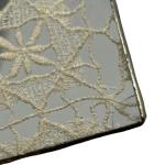 Vintage Silver Necklace with Glass Encased Stamp