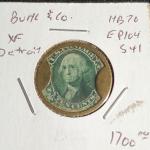 U.S. Encased Postage 5c F Buhl & Co