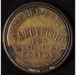 1862 Joseph Bates 1¢ Encased Postage Stamp