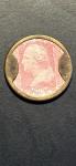 1862 Ayers Pills 3¢ Encased Washington Stamp