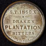 3¢ Drake's Plantation Bitters 1862 Encased Stamp