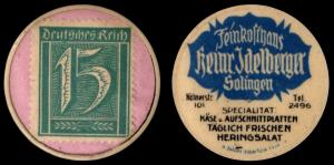 Germany 15 Pfennig Encased Postage Stamp