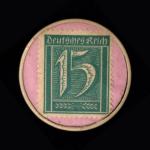 Germany 15 Pfennig Encased Postage Stamp