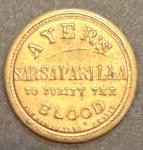 AYRES Sarsaparilla Civil War Postage Stamp Token