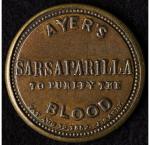 1862 Ayer's Sarsaparilla 3¢ Encased Stamp