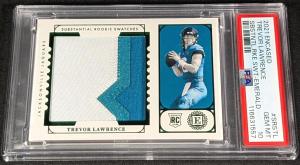 Trevor Lawrence 2021 Encased Rookie Swatch Card